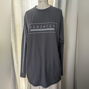 Hang Ten Men's Charcoal Long Sleeve Tee